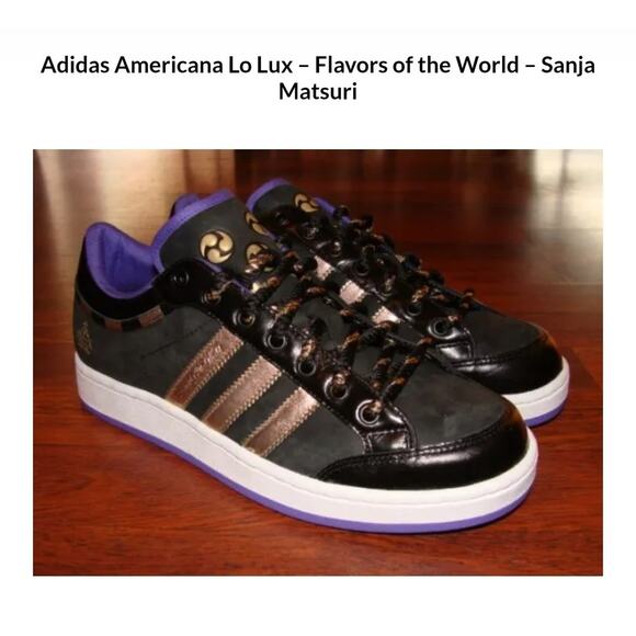 Size 9.5M - Adidas Americana Lo Lux Flavors of the World Sanja Matsuri - 915322 - Picture 11 of 13